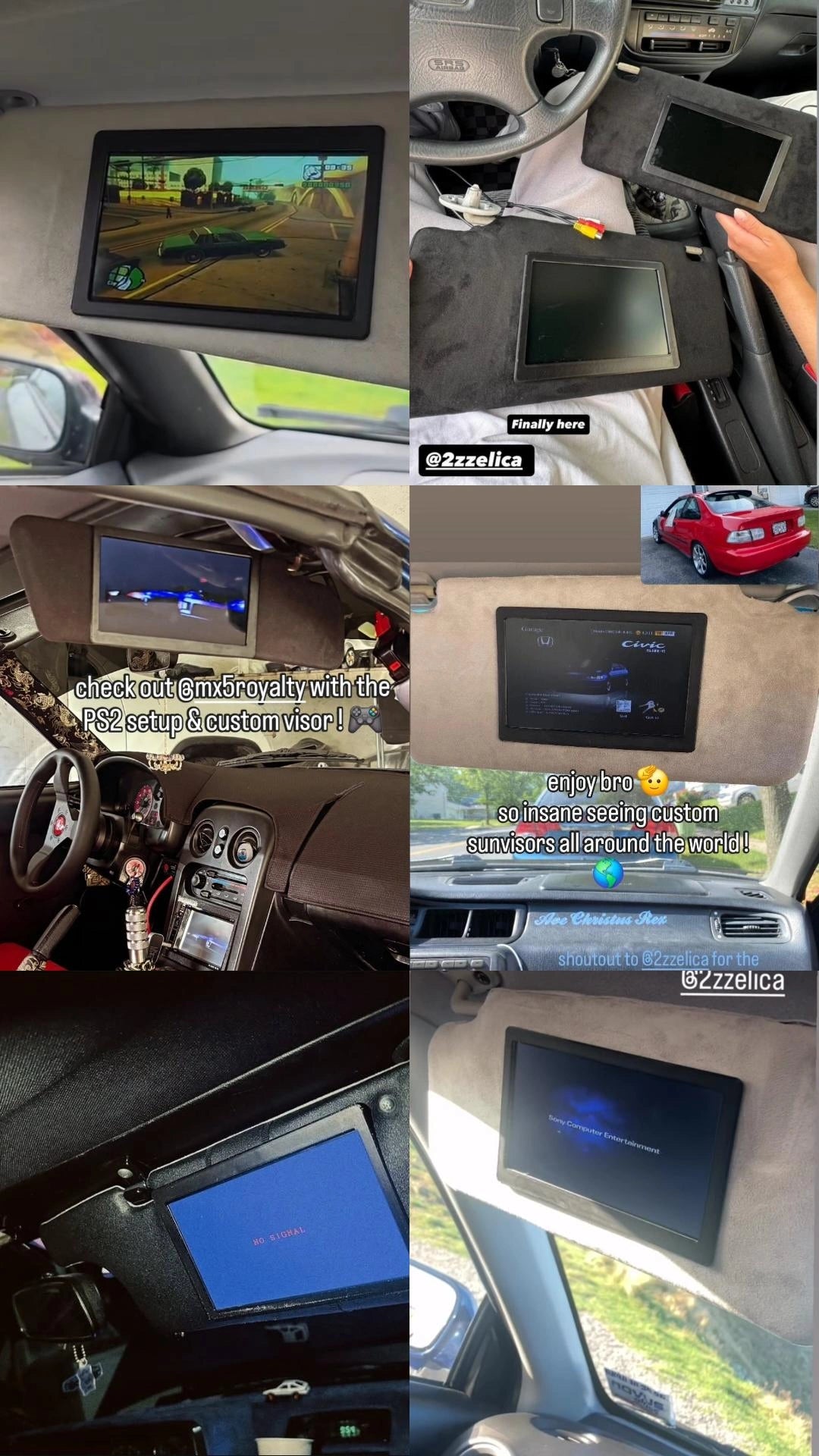 Custom sunvisor send-in ( read description for pricing )